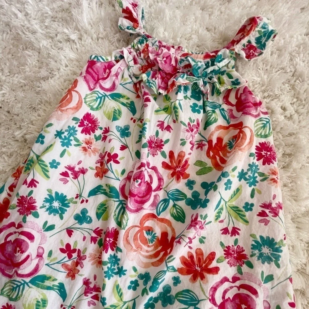 Girls flowers summer dress